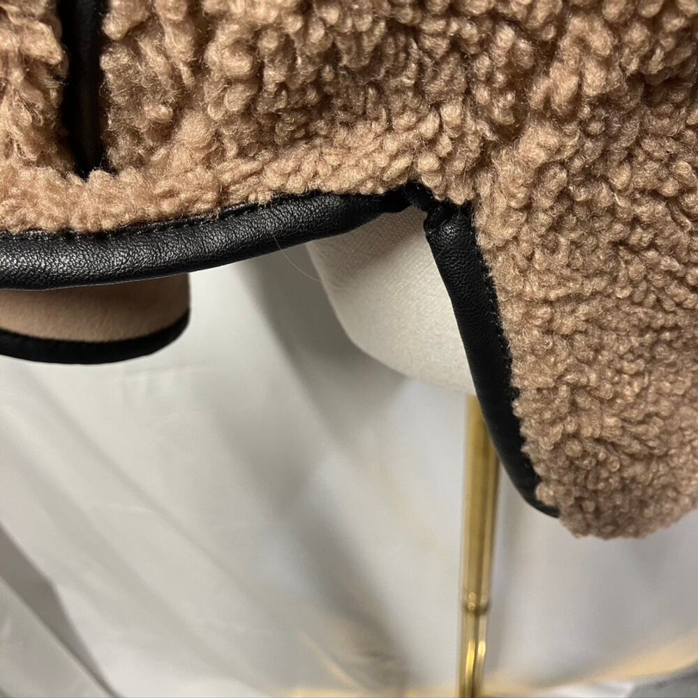 Abercrombie & Fitch Cozy Half Zip Pullover Sweatshirt Womens Small Brown Relaxed - Picture 5 of 11